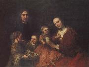 REMBRANDT Harmenszoon van Rijn Family Group USA oil painting artist